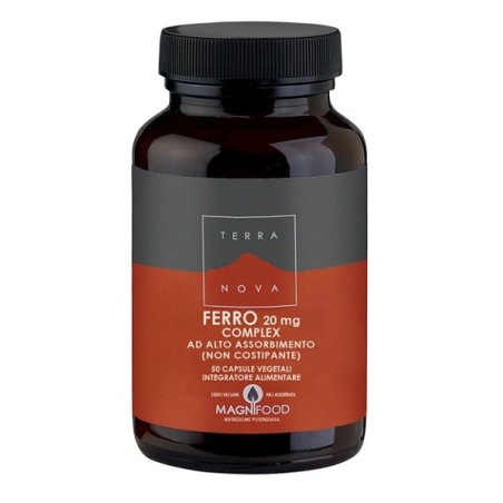 Complesso di ferro ad alto assorbimento 20 mg 50 capsule