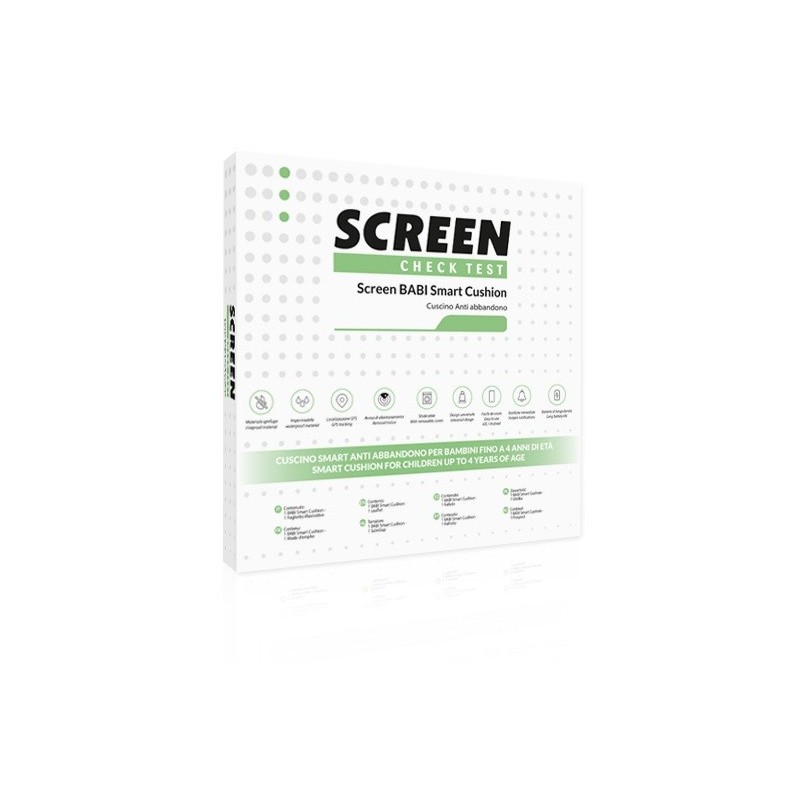 Screen babi smart cushion cuscino antiabbandono seggiolino auto con allarme sonoro su app