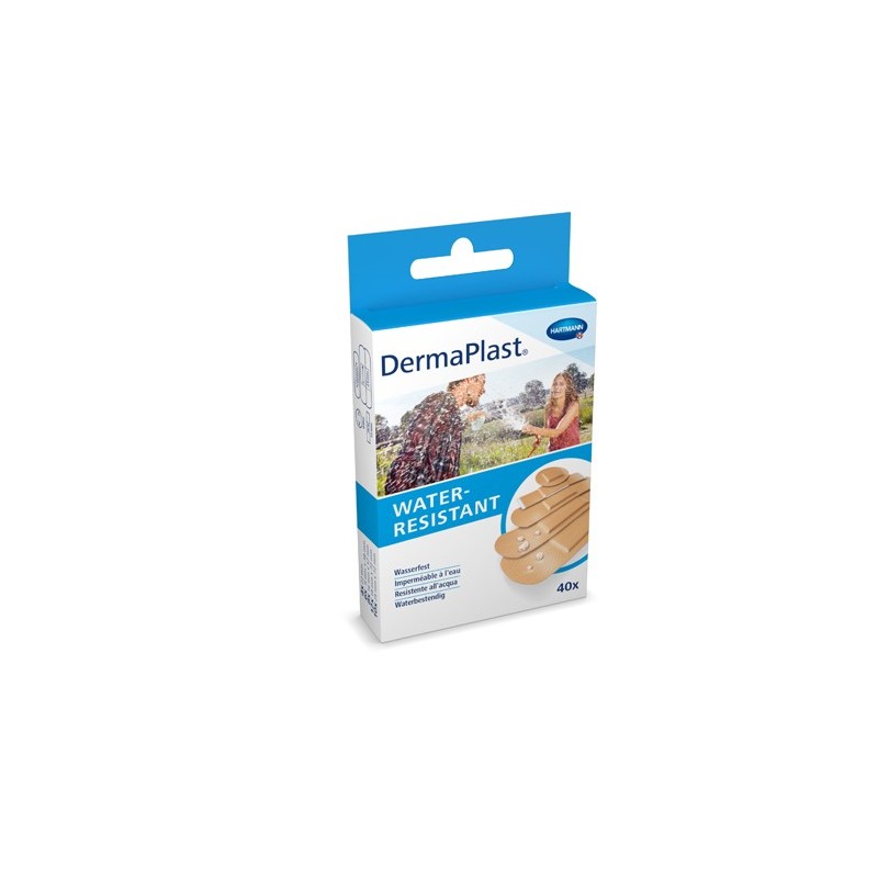 Cerotto strip dermaplast water resistent 5 misure 40 pezzi