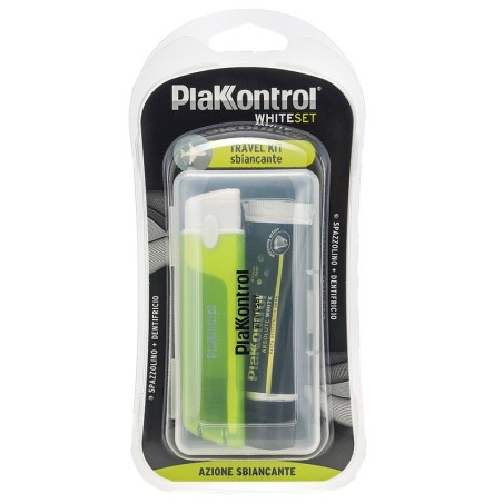 Plakkontrol white set travel kit