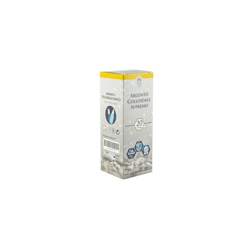 Argento colloidale supremo 20ppm 100 ml spray + contagocce