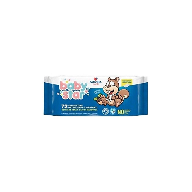 Babystar salviette bebe' popup 72 pezzi