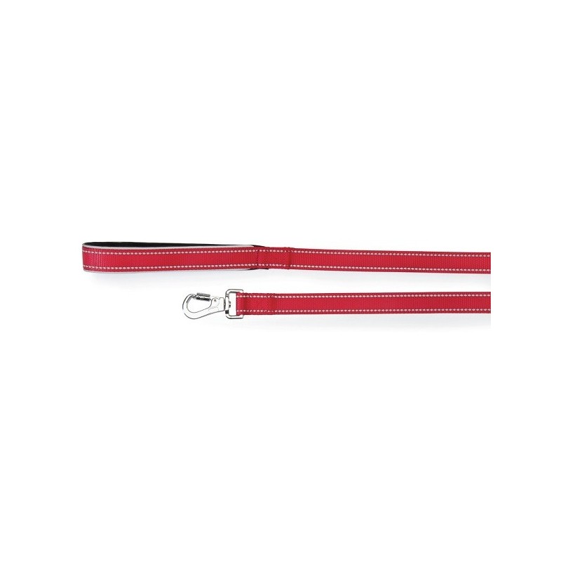 Guinzaglio reflex con maniglia in neoprene rosso 20 x 1200 mm Guinzaglio reflex con maniglia in neoprene rosso 20 x 1200 mm