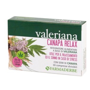 Valeriana canapa relax 30 compresse divisibili