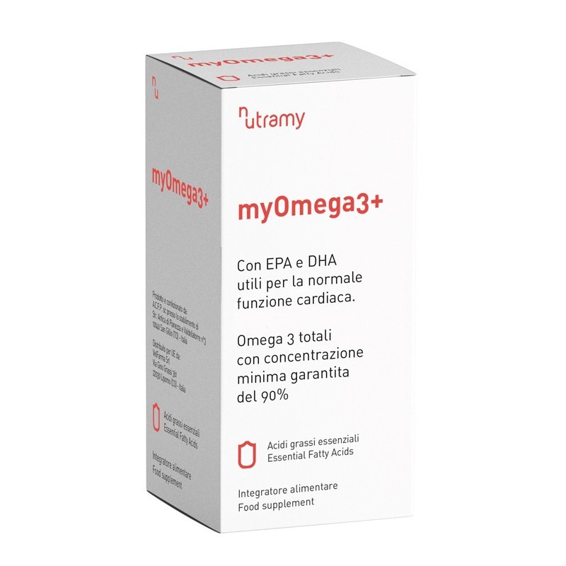 Myomega3+ 60 perle gelatina alimentare Myomega3+ 60 perle gelatina alimentare