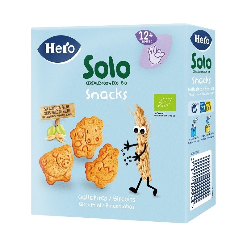 Hero solo biscotti animal bio 100 g