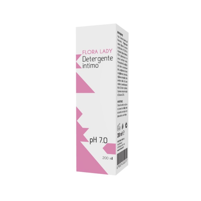 Flora lady detergente intimo ph 7,0 200 ml Flora lady detergente intimo ph 7,0 200 ml