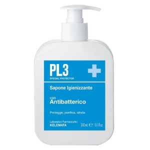 Pl3 sapone igienizzante con antibatterico 300 ml