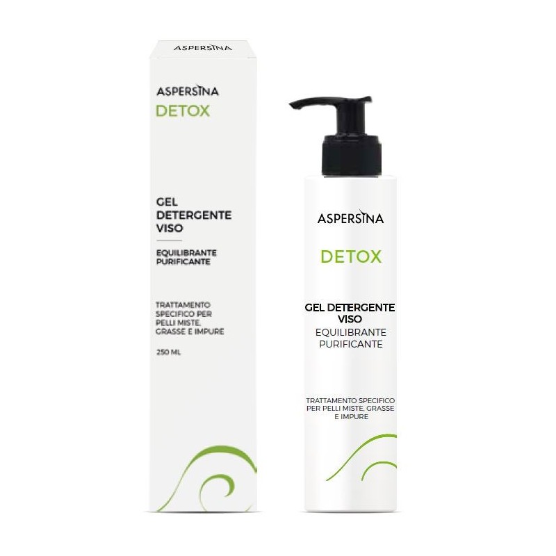 Aspersina detox gel detergente viso 250 ml Aspersina detox gel detergente viso 250 ml