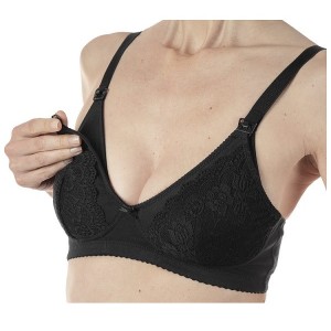 Mammy reggiseno cotone allattamento black 4c