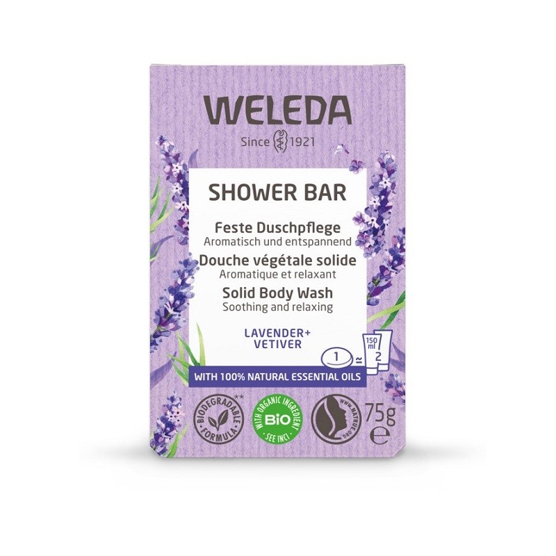 Bagno doccia solido lavanda + vetiver 75 g