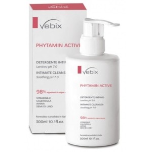 Vebix phytamin e detergente intimo lenitivo ph 7,0 300 ml