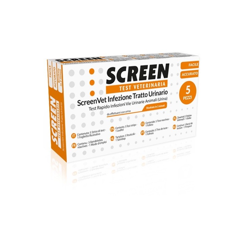 Screenvet test rapido veterinaria infezione tratto urinariocane e gatto