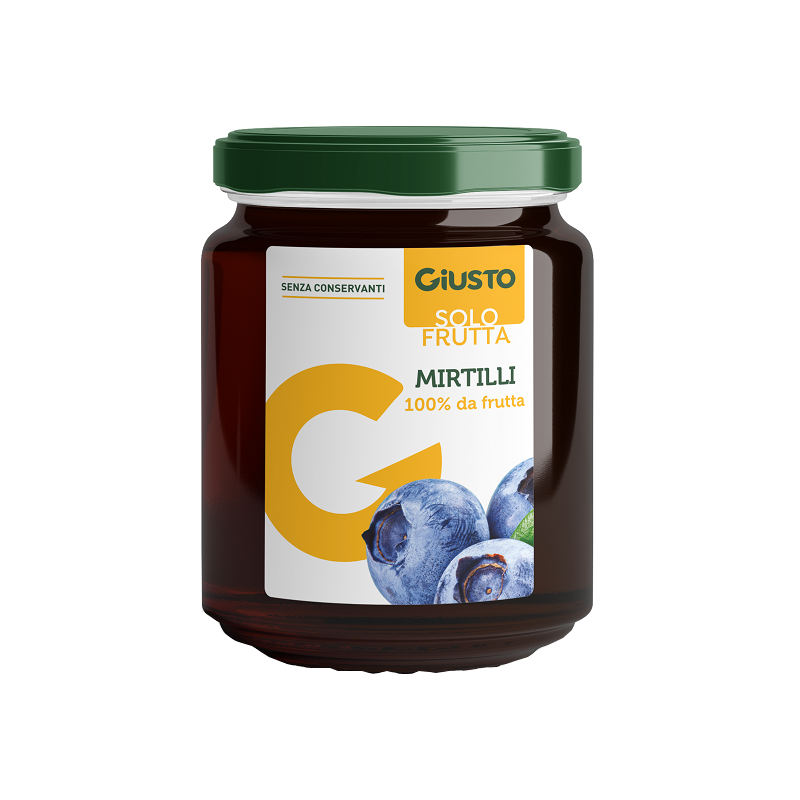 Giusto solo frutta marmellata mirtilli 284 g