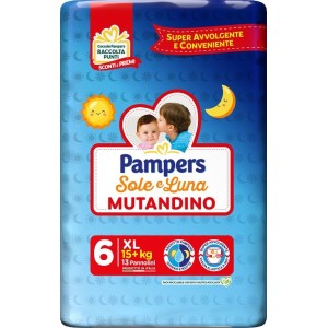 Pampers sole luna mutandina xl 13 pezzi