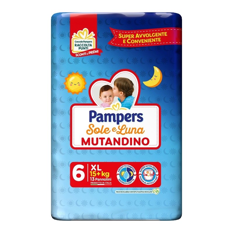 Pampers sole luna mutandina xl 13 pezzi