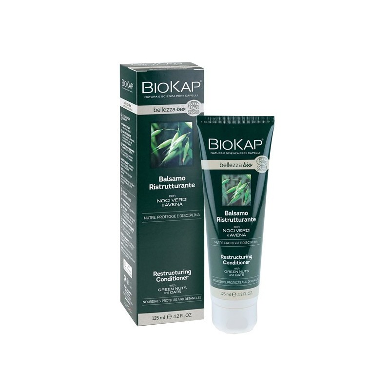 Biokap bellezza bio balsamo ristrutturante cosmos ecocert 125 ml biosline