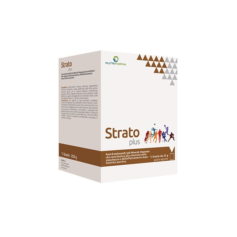 Strato plus 10 bustine 25 g gusto agrumi