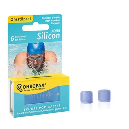 Tappo auricolare silicone aqua ohropax 6 pezzi Tappo auricolare silicone aqua ohropax 6 pezzi