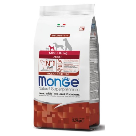 Monge mini adult agnello riso & patate 2500 g Monge mini adult agnello riso & patate 2500 g