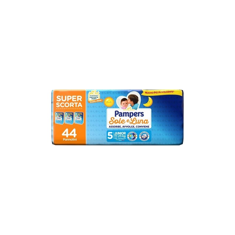 Pampers sole luna trio junior 44 pezzi