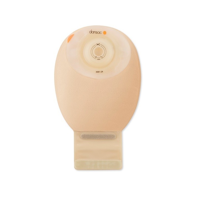 Dansac novalife tre 1 sacca aperta opaca softconvex midi perileostomia con finestra ritagliabile 15-24mm 350 ml 10 pezzi