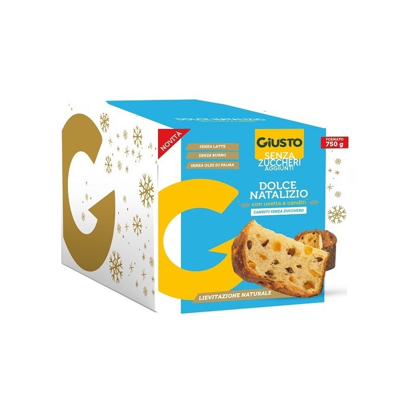 Giusto senza zucchero dolce natalizio panettone 750 g