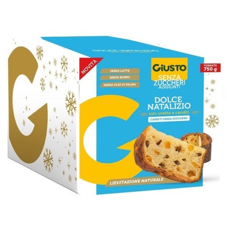 Giusto senza zucchero dolce natalizio panettone 750 g