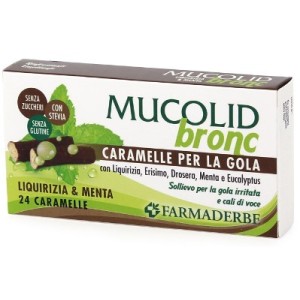 Mucolid bronc menta & liquirizia 24 caramelle
