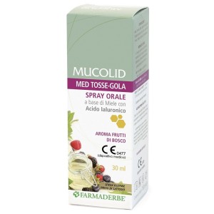 Mucolid med tosse gola spray orale 30 ml aroma frutti di bosco