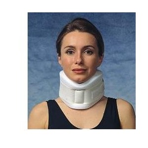 Collare cervicale in gommapiuma cervicol colore blu da 6cm taglia large