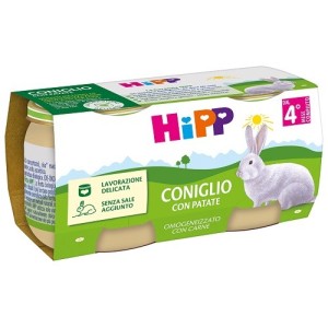 Hipp omogeneizzato coniglio con verdure 2 pezzi da 80 g