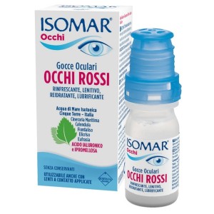 Isomar occhi rossi gocce oculari acido ialuronico 0,20% 10 ml