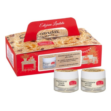 Cofanetto panettone labbra 1 maschera scrub levigante 13 ml+ 1 balsamo rimpolpante profumato 13 ml Cofanetto panettone labbra 1 maschera scrub levigante 13 ml+ 1 balsamo rimpolpante profumato 13 ml