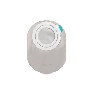 Sensura mio flex sistema 2 pezzi con aggancio adesivo saccacolostomia a fondo chiuso rivestita 70mm da 550 ml 30 pezzi