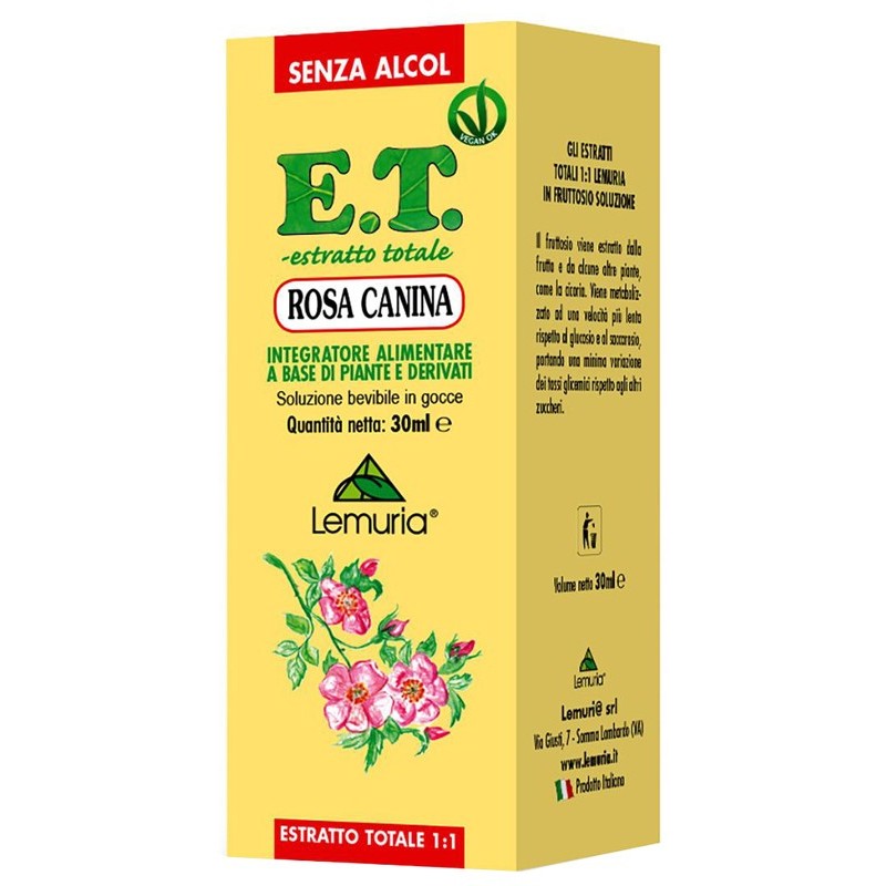 Et estratto totale rosa canina 30 ml senza alcol Et estratto totale rosa canina 30 ml senza alcol