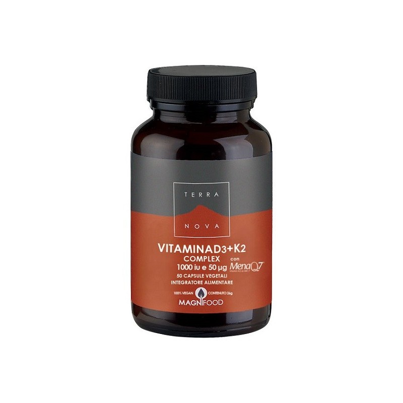 Terranova vitamina d3 + k2 50 capsule Terranova vitamina d3 + k2 50 capsule