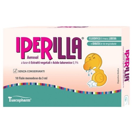 Aerosol iperilla 10 fiale monodose da 3 ml a base di estratti vegetali e acido ialuronico 0,1% Aerosol iperilla 10 fiale monodose da 3 ml a base di estratti vegetali e acido ialuronico 0,1%