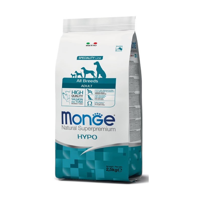 Monge all breeds adult hypoallergenic salmone & tonno 12000g
