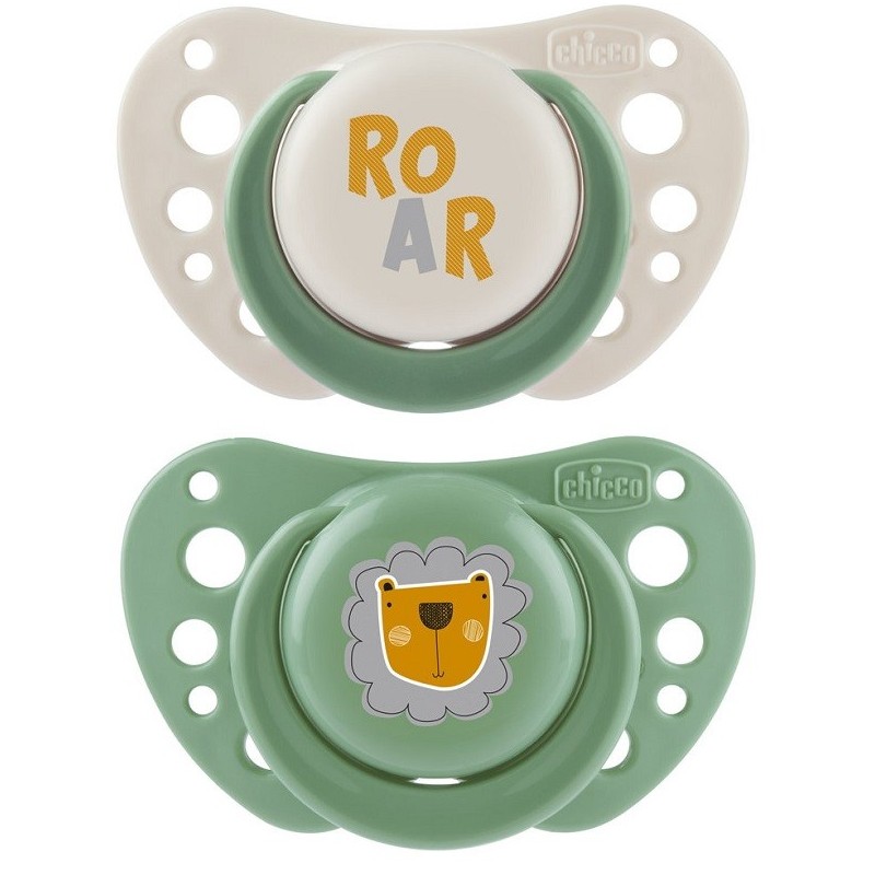Chicco succhietti air verde silicone 2-6 mesi 2 pezzi Chicco succhietti air verde silicone 2-6 mesi 2 pezzi