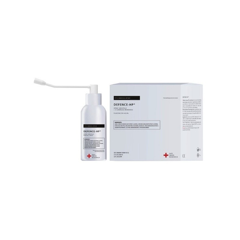 Spray protettivo mucosa vaginale defence hp genital 40 ml +4 cannule monouso