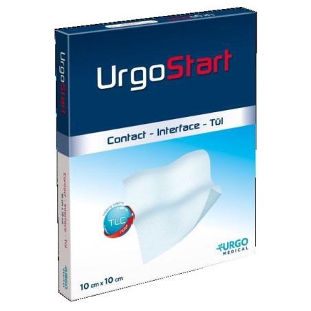 Medicazione non aderente urgostart contact 10x10cm 10 pezzi