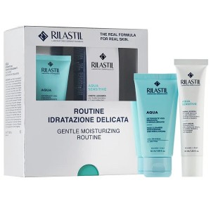 Rilastil cofanetto natale idratazione delicata 1 rilastil aqua detergente 50 ml + 1 rilastil aqua sensitive crema leggera 40 ml