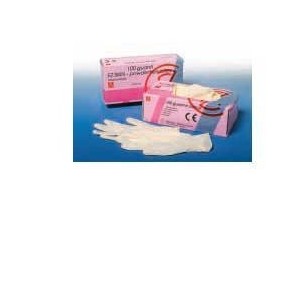 Guanto skin lattice senza polvere misura piccola 100 pezz