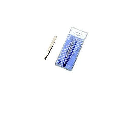 Pinzetta depilatoria inox punta retta