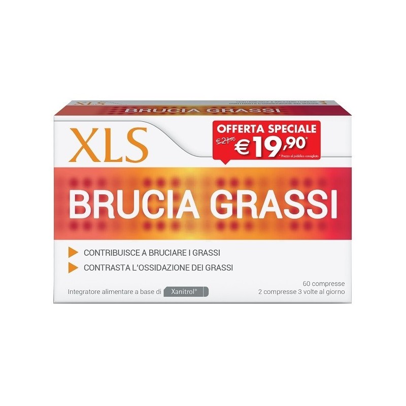Xls brucia grassi 60 compresse taglio prezzo