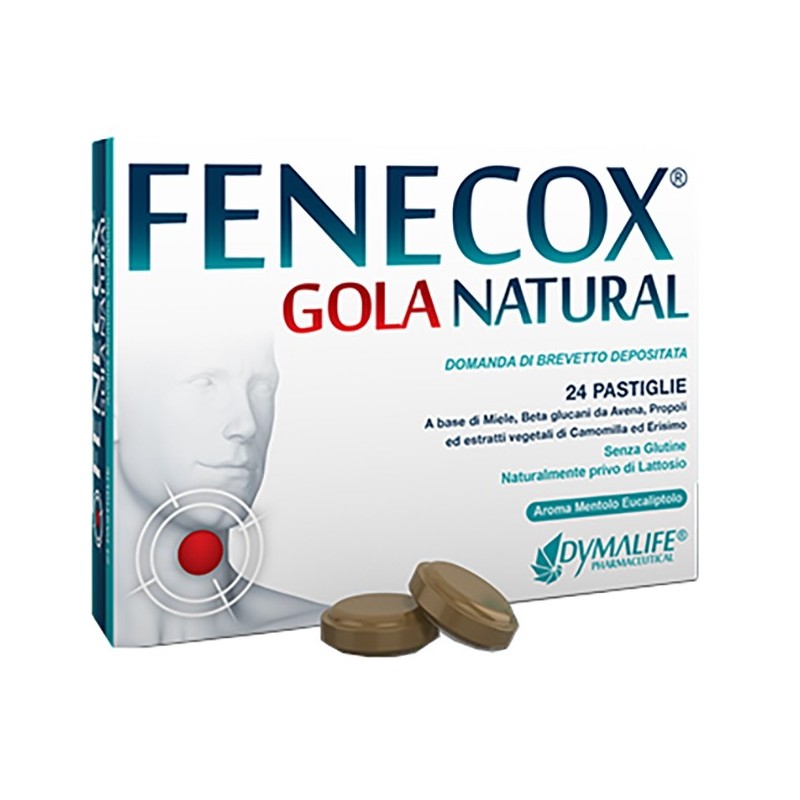 Fenecox gola natural mentolo eucalipto 36 pastiglie