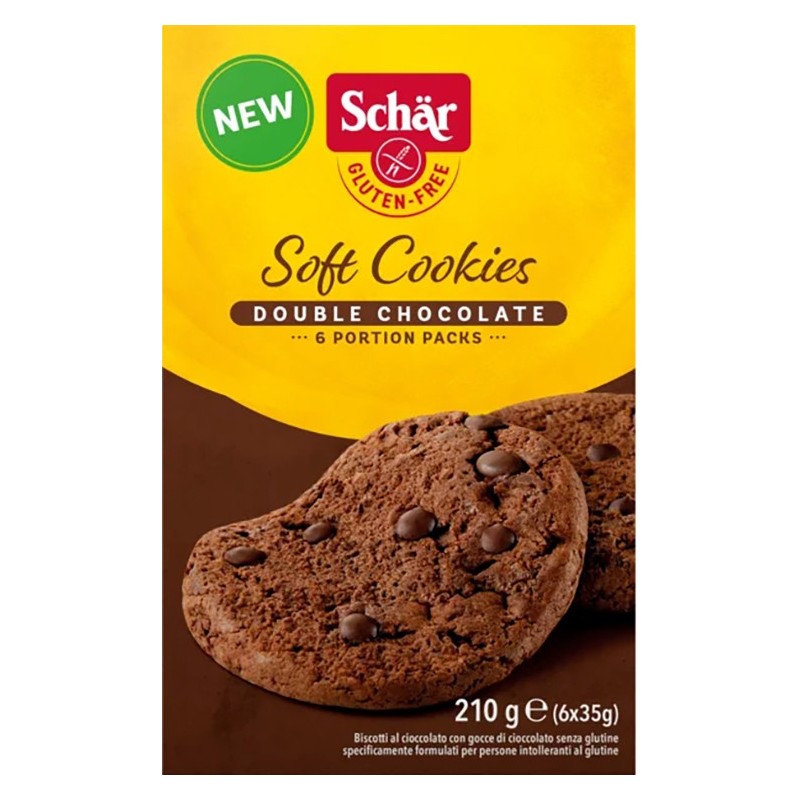 Schar soft cookie double chocolate 210 g Schar soft cookie double chocolate 210 g