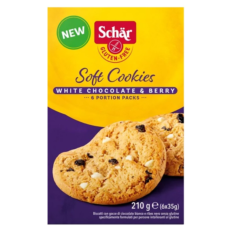 Schar soft cookie white chocolate 210 g Schar soft cookie white chocolate 210 g