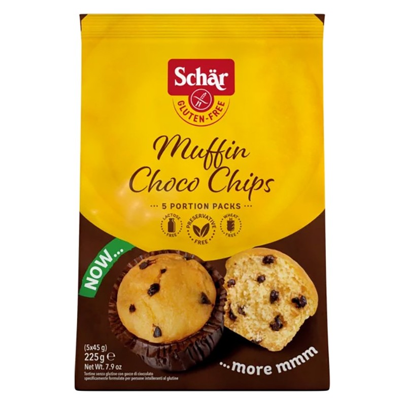 Schar muffin choco chip 225 g